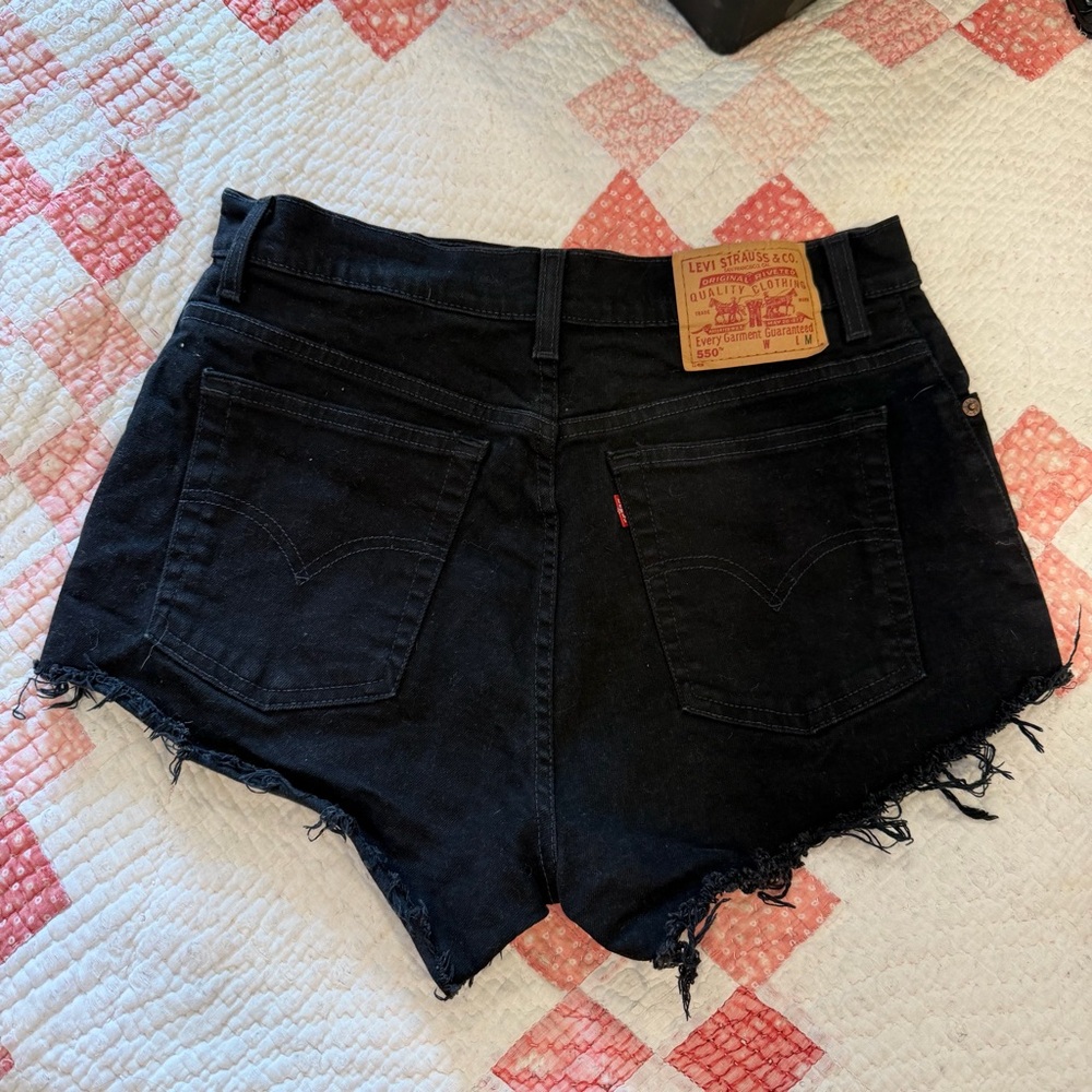 Vintage Levi black short shorts